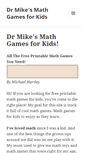 Mobile Screenshot of dr-mikes-math-games-for-kids.com