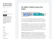 Tablet Screenshot of dr-mikes-math-games-for-kids.com